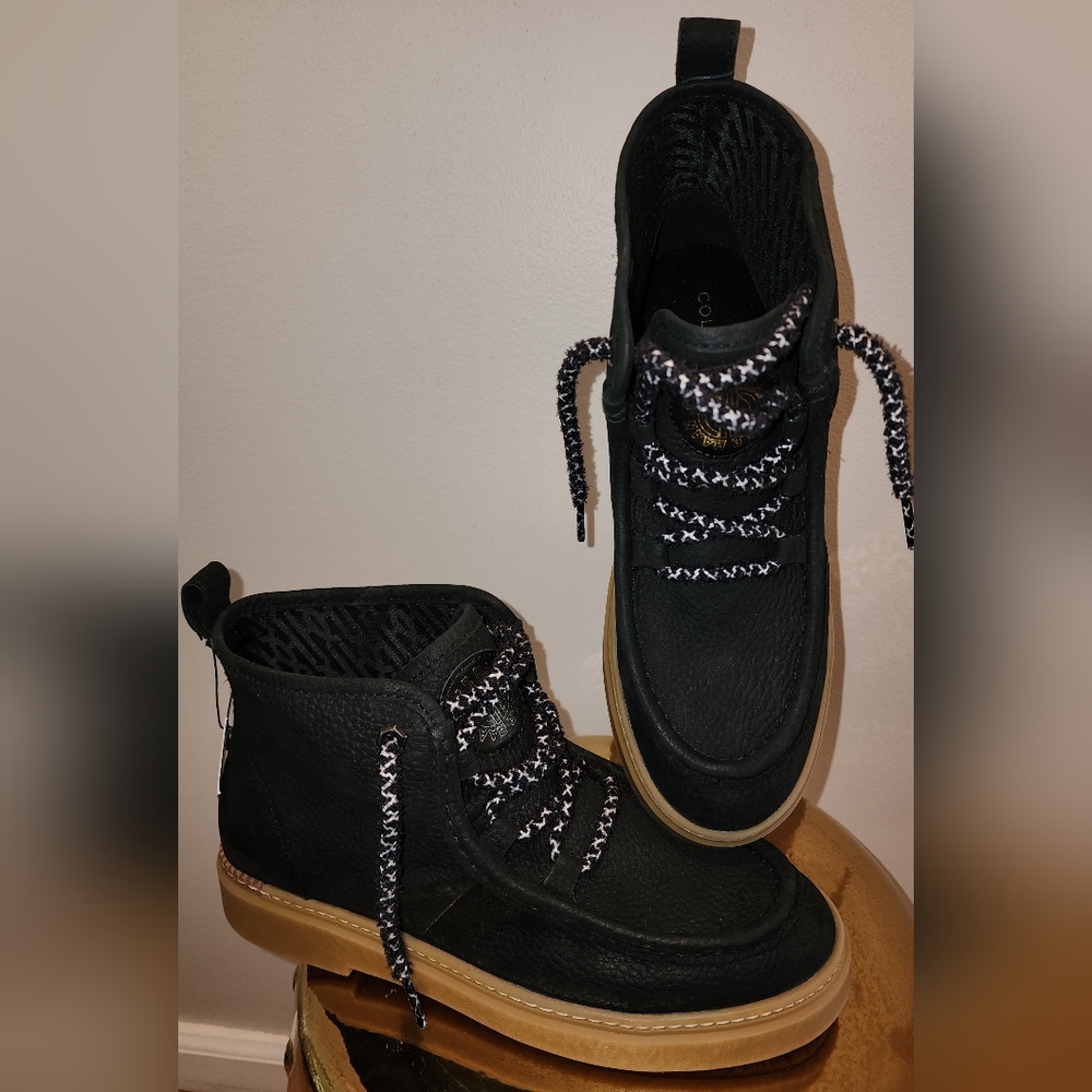 COPY - Black Cole Haan round toe lace up leather